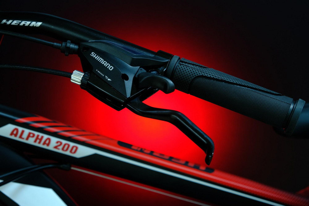 Heam Alpha 200 Матовый Чёрный/Красный рама 19 (на рост 171-182)