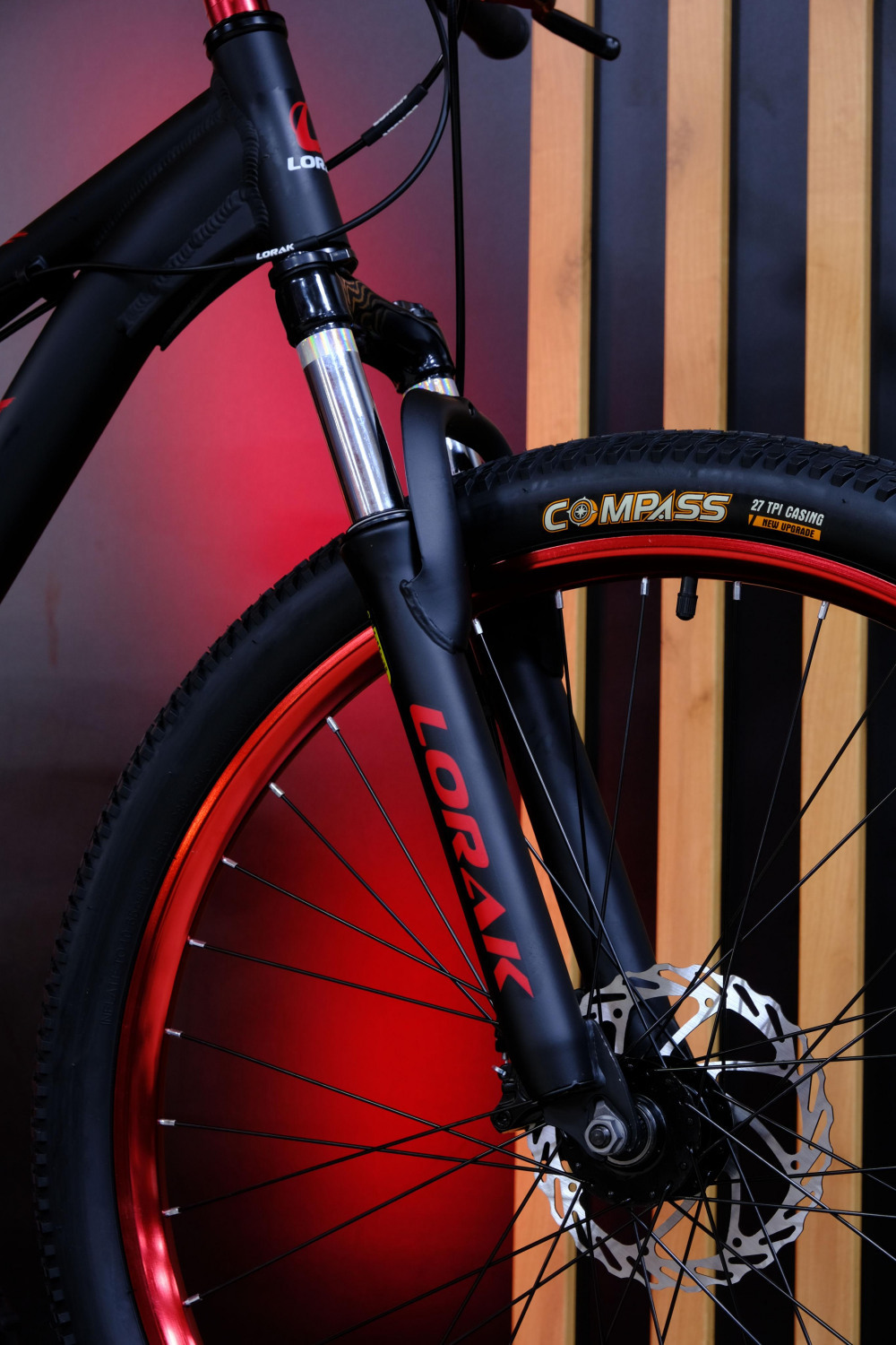 Lorak Joker Lite 26 Матовый Чёрный/Красный